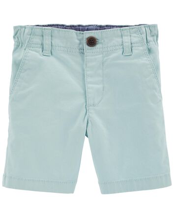 Carters Toddler Boys Solid Chambray Pull-On Shorts 5T Denim Blue 